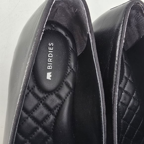 Birdies Women black Loafer starling 20 flats slip on suede leather size 8 - Picture 7 of 11